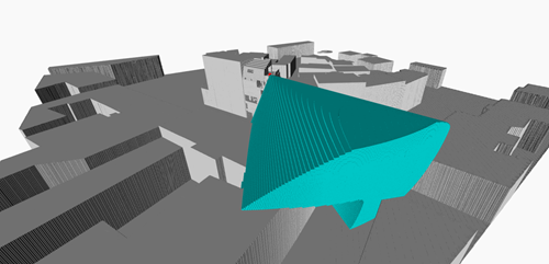 Visibility within a cone