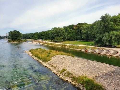The Isar river