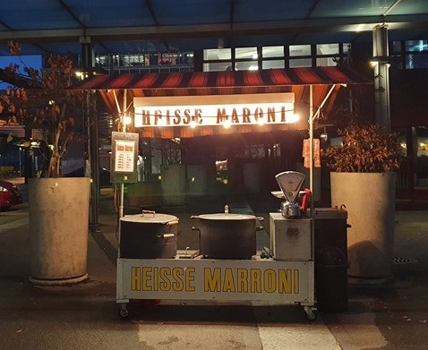 Hot chestnuts for the train home