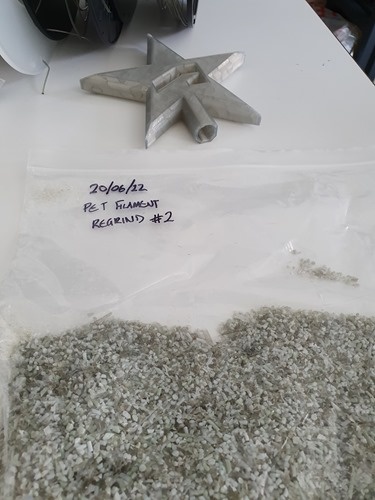 Bag of reground granules