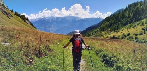 Walking across a plateau