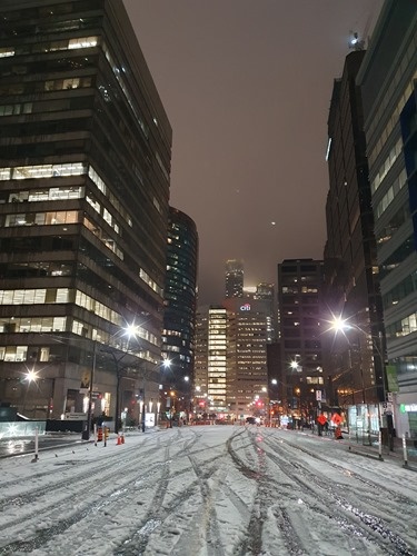 Toronto in the snow
