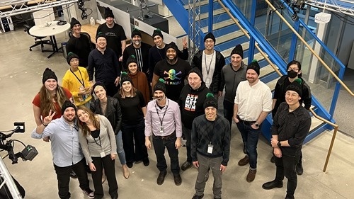 The team in our new hats