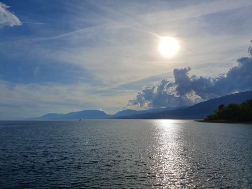 Getting over jetlag by the lake