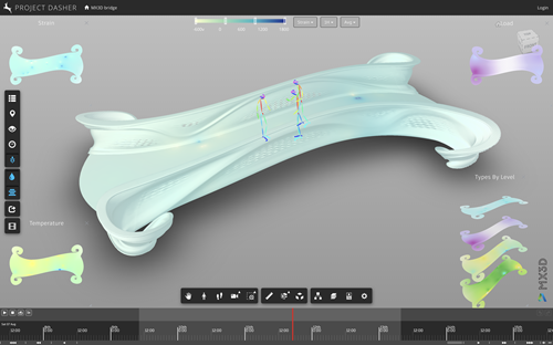 3D skeletons on the MX3D bridge