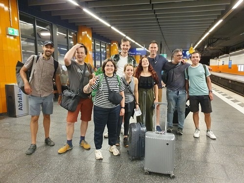 Heading back from the English garden