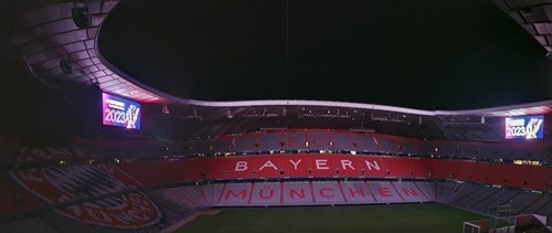 The stadium by night