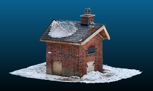 Outdoor oven in Cloud Compare