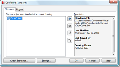 Adding the standards file