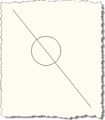 Circle anchored to line
