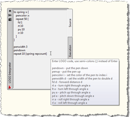 Code for LOGO Spring