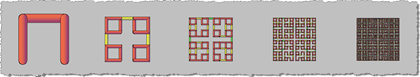 Hilbert Cubes (Levels 1 to 5) - 3D plan