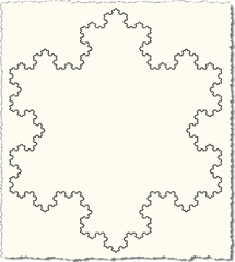 Koch snowflakes - level six