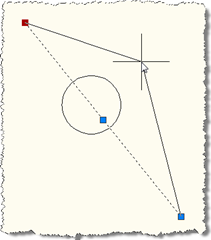 Line endpoint being moved