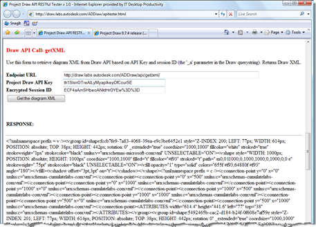 Project Draw API - getXML