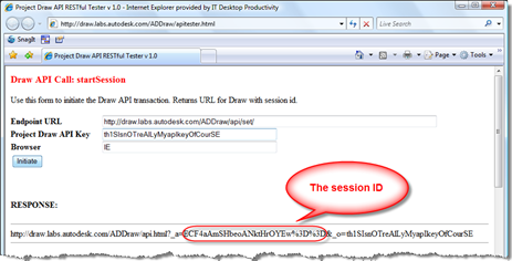 Project Draw API - startSession